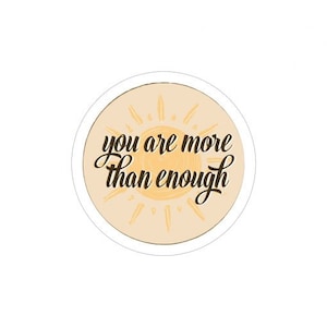 Enough – zugeschnittener Vinylsticker