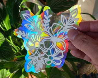 Suncatcher Flowers window sticker
