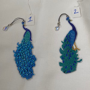 Peacock Diamond art bookmarks