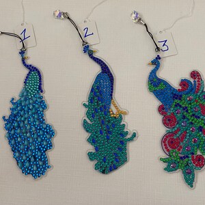 Peacock Diamond art bookmarks