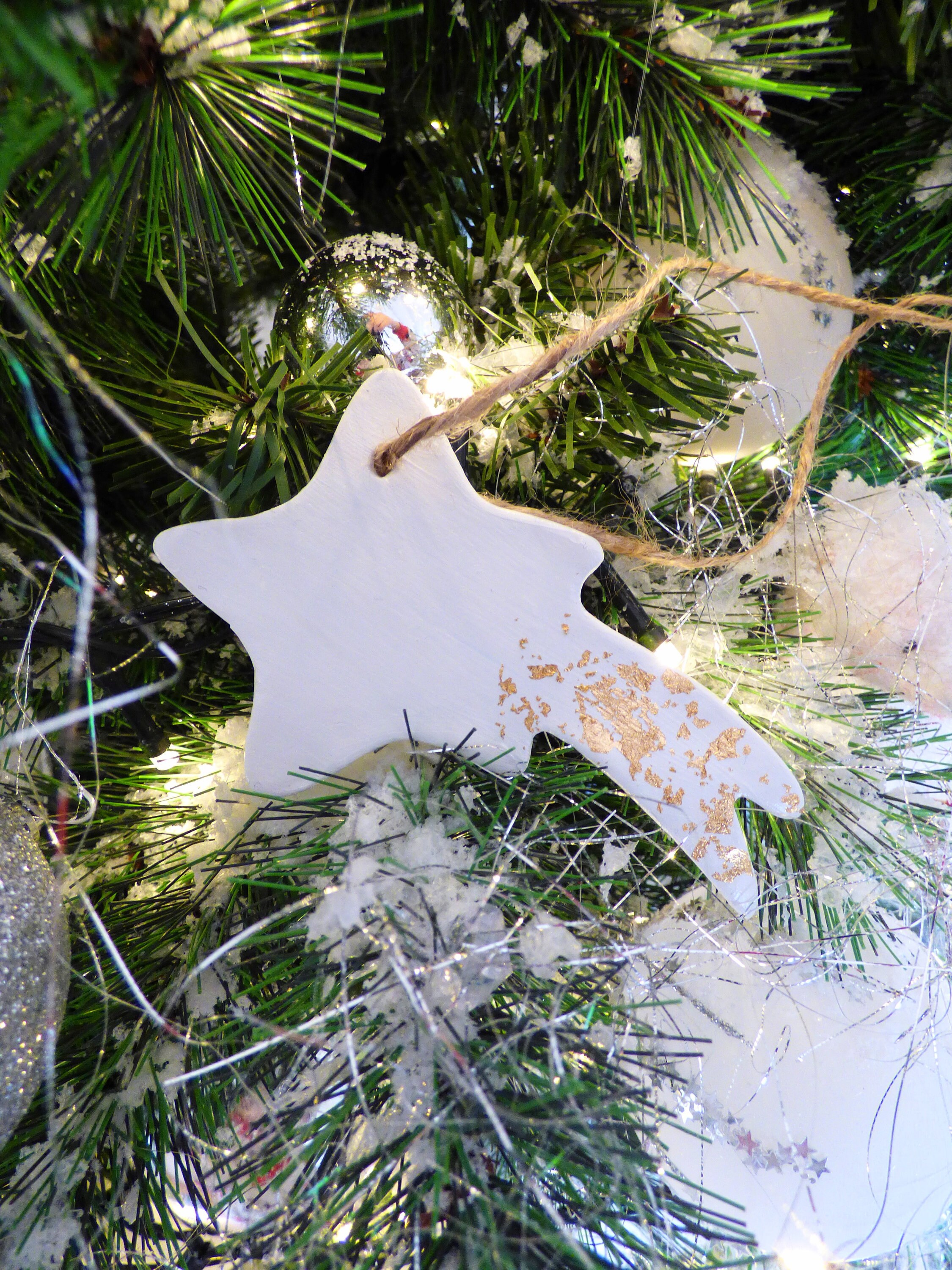 Ornement de Noël Etoile Filante - Sapin Noël, Décoration Intérieur, Christmas, Or