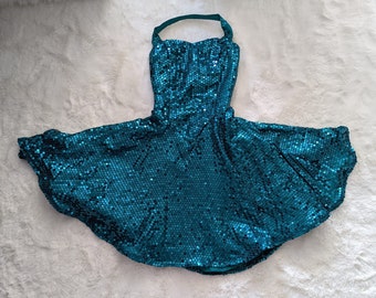 S/M Iridescent Sequin Dress // Mermaid Blue Green Sequined Dress // Rocker GLAM Iridescent Dress - Etsy S/M Iridescent Sequin Dress // Mermaid Blue Green Sequined Dress // Rocker GLAM Iridescent Dress - Etsy