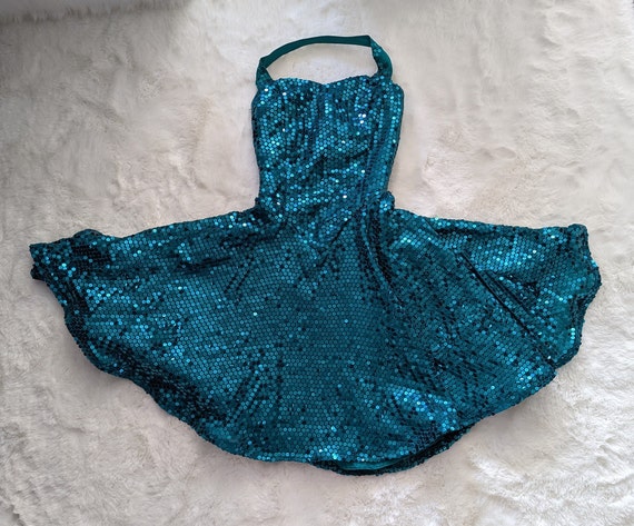 Mermaid Green Sequin Dress - Etsy
