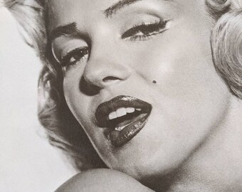 Marilyn Monroe Print, Black and White Art, Iconic Art Print, Monroe