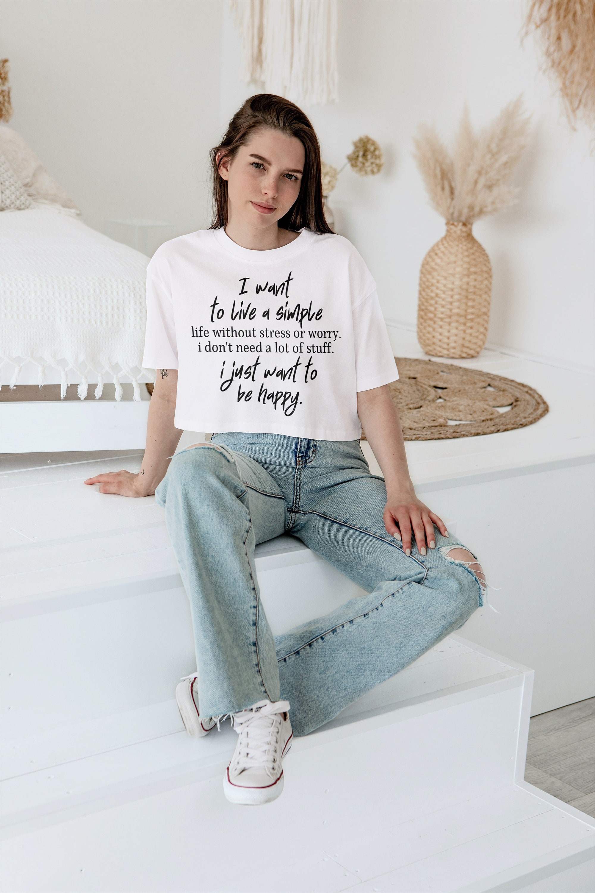 Simplicity Svg, Self Love Svg, Simple Svg, I Want to Be Happy Svg, Mug ...