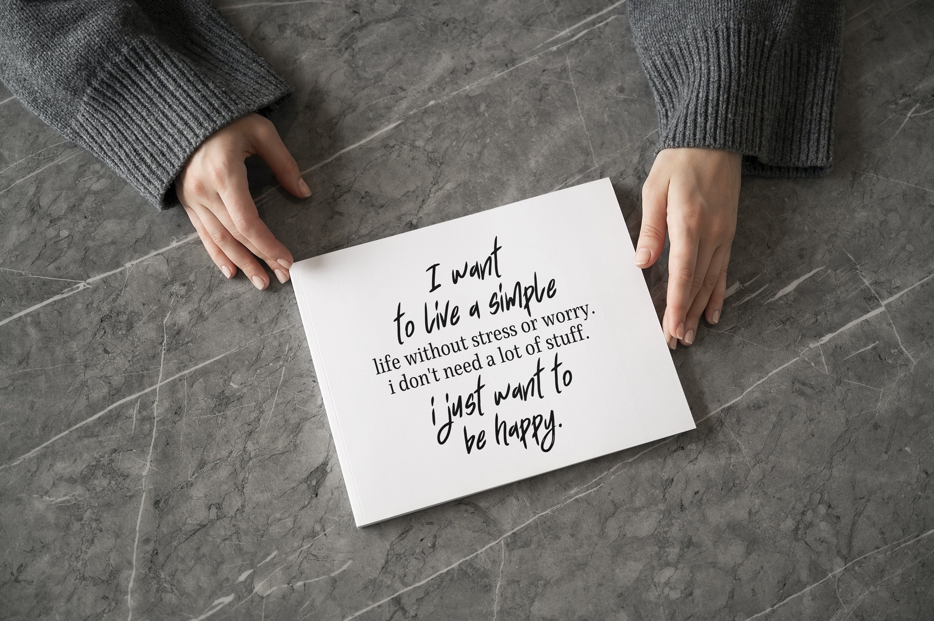 Simplicity Svg, Self Love Svg, Simple Svg, I Want to Be Happy Svg, Mug ...