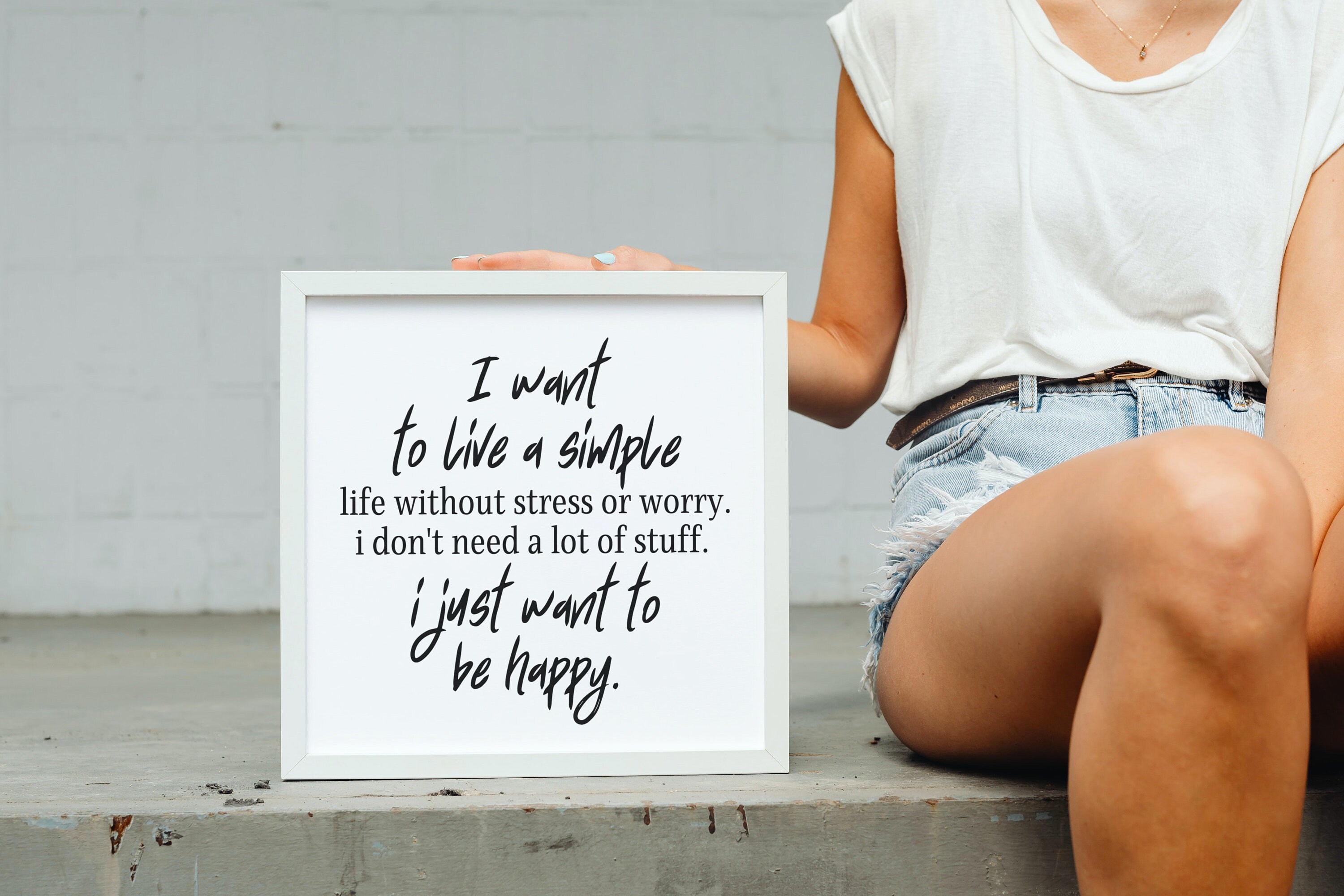 Simplicity Svg, Self Love Svg, Simple Svg, I Want to Be Happy Svg, Mug ...