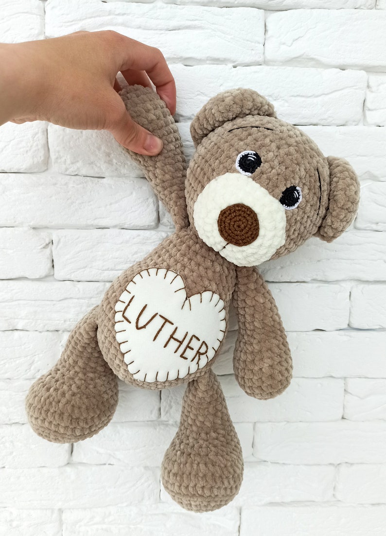 Stuffed Animals & Plushies Crochet bear Custom plush Stuffed teddy bear