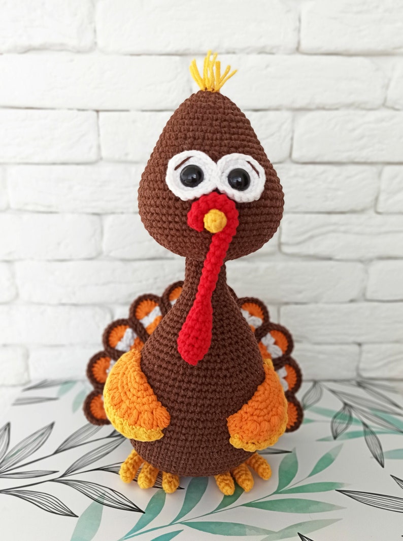Stuffed turkey toy Thanksgiving Decor Thanksgiving gift Etsy