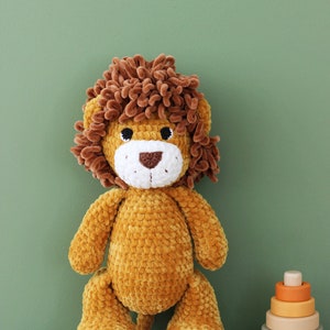 Personalized stuffed lion, Leo baby, Baby lion stuffed toy image 6