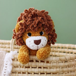 Personalized stuffed lion, Leo baby, Baby lion stuffed toy image 1