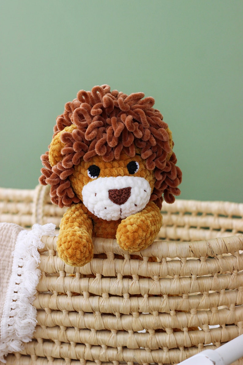 Personalized stuffed lion, Leo baby, Baby lion stuffed toy image 1