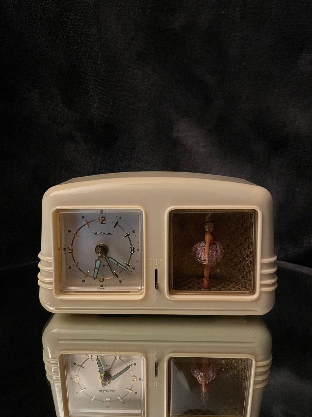 Vintage Waltham Dancing Ballerina Alarm Clock Etsy