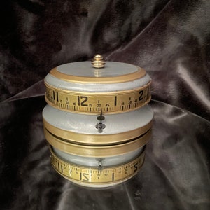 Vintage Sewing Figural Clothes TAPE MEASURE Souvenir Novelty Alarm Travel  Clock 