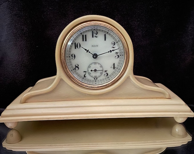 Antique Art Deco Windup Boudoir Clock. Serviced and restored.