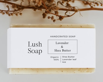 Editable Bar Soap Label Template Printable Custom Soap Label Template ...