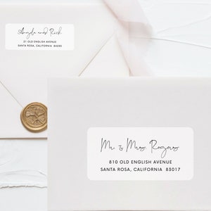 Avery Minimal Return Address Labels Template Editable Avery ...