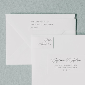 Envelope Address Label Template Address label sticker editable Printable Envelope Address Label Modern Wrap Around Envelope Address label