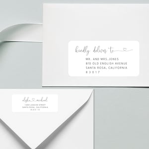 May include: Two white envelopes with address labels. The top label reads "kindly deliver to" followed by an address. The bottom label reads "alsha michael" followed by an address.