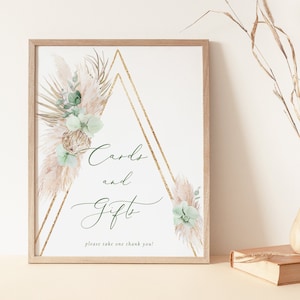 Sage Greee cartões e presentes boho para impressão, verde oliva, orquídea, cartões e presentes, sinal de mesa para chá de bebê, presente de chá de panela 5x7 8x10