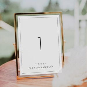 Minimalist Wedding Table Numbers Template Printable Table Numbers Wedding Table Numbers Set Black and White Modern Table Numbers Momo