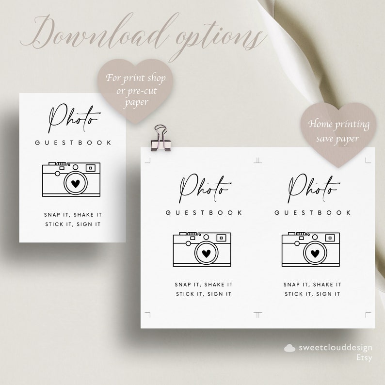 Photo GuestBook Sign Wedding Photo Guestbook Sign Photo Guestbook Printable Personalized Wedding Guest book Sign card download Sign 8x10 5x7