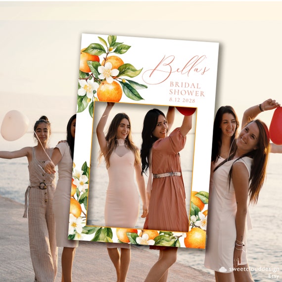 orange bridal shower dress Charmeuse Draped One-Shoulder Bridesmaid Dress