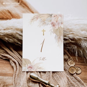 Número da mesa rosa empoeirado blush boho ouro corss número da mesa de casamento blush pampas grama número da mesa cartão de mesa boho rosa número da mesa