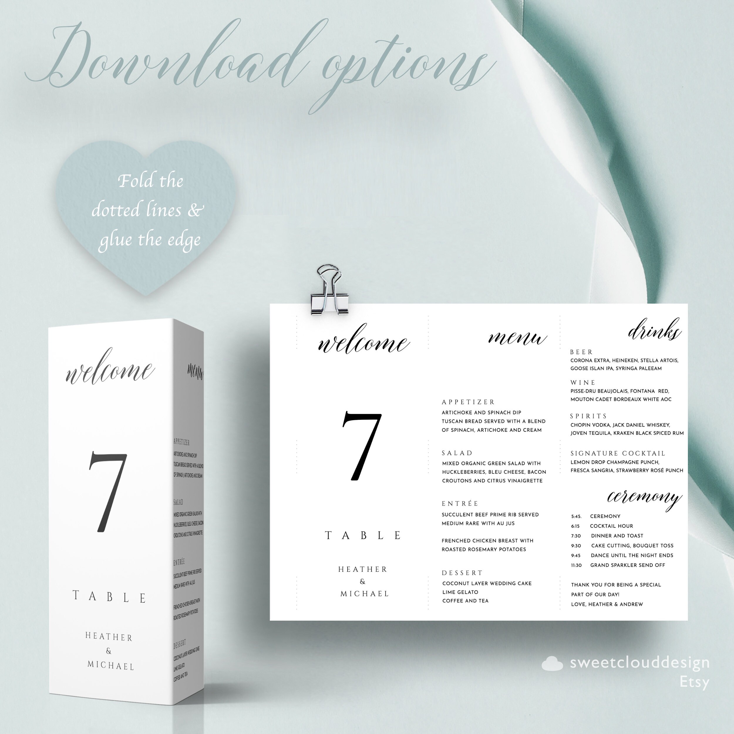 Modern Wedding Triangle Table Number Template Trifold Table | Etsy