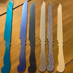 Challah bread knife, acrylic, for resin boards