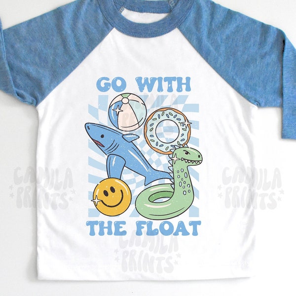 Boy Summer Sublimation Pool Float PNG Shirt Design