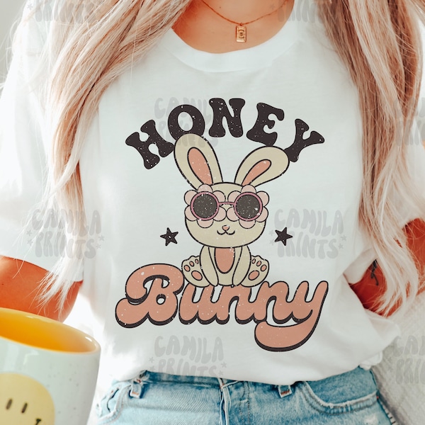 Easter SVG Honey Bunny PNG Sublimation T Shirt Design