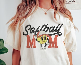 Softbal moeder PNG Vintage sublimatie SVG shirtontwerp
