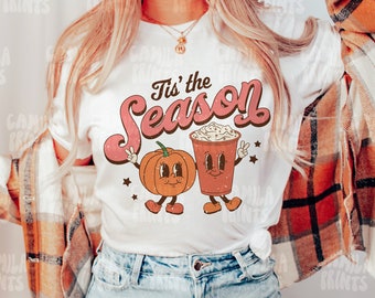 Fall Sublimation Pumpkin Spice PNG Shirt Design