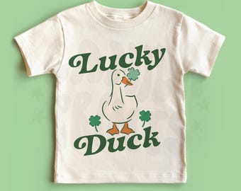 St Patrick's Sublimation Lucky Duck PNG Shirt Design