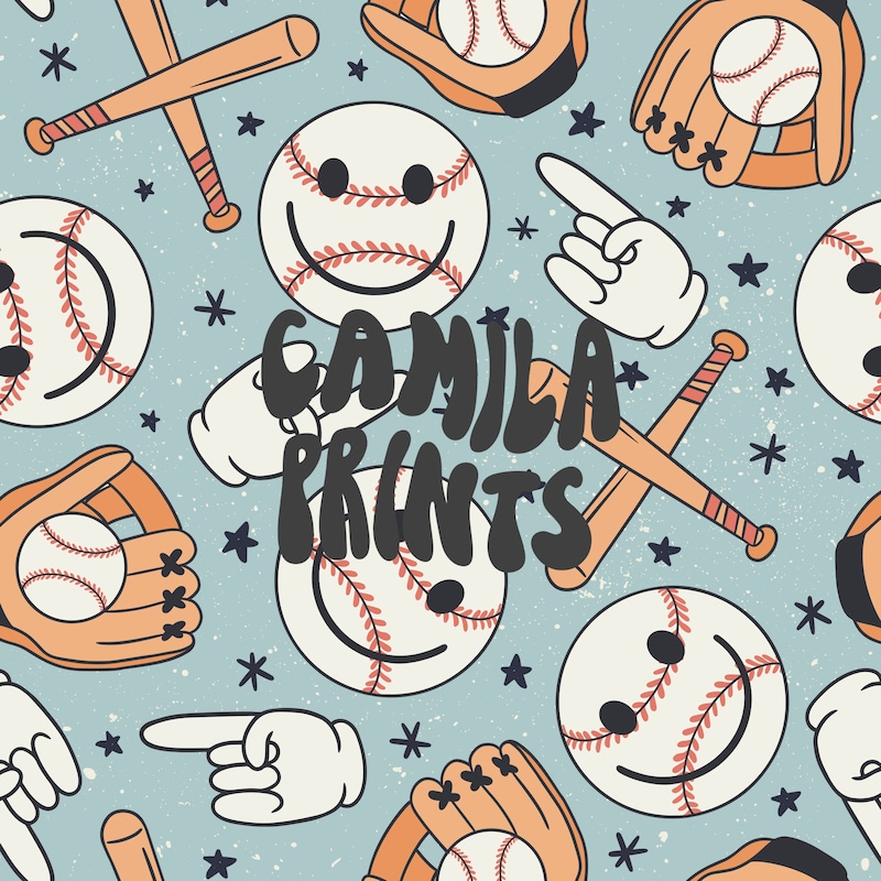 Baseball Pattern - Etsy