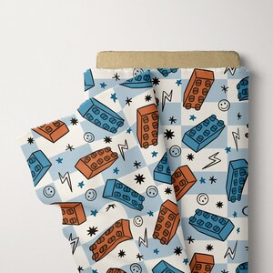 Boys Pattern Building Blocks Seamless File for Fabric Sublimation - Etsy