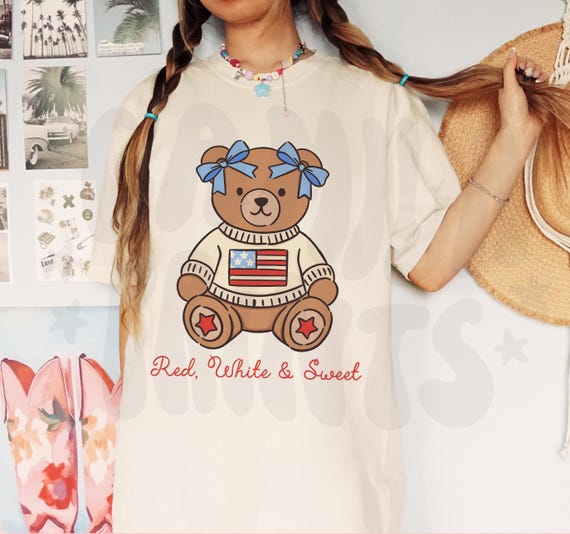 Fourth of July Preppy SVG Vintage Americana PNG Sublimation T Shirt Design