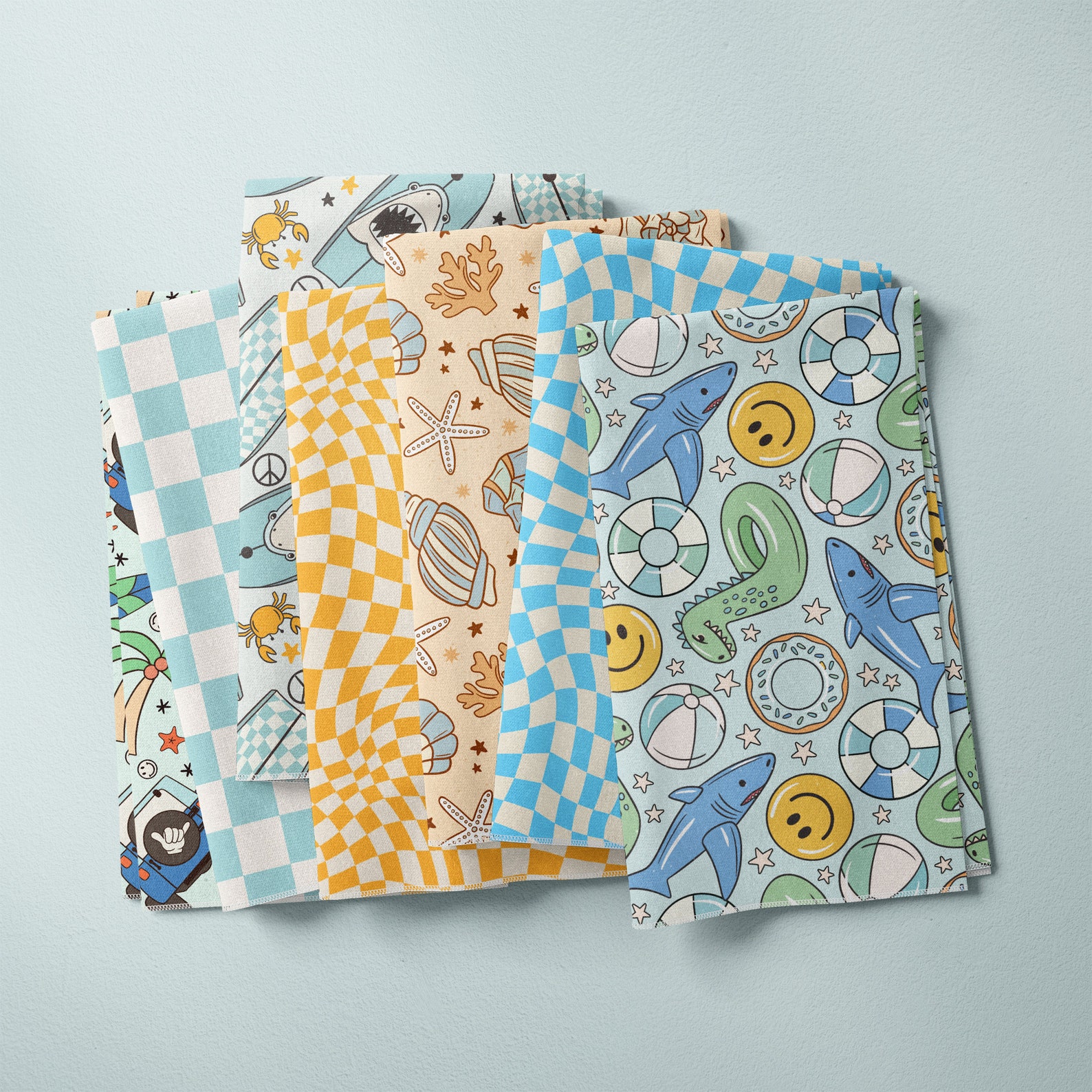 Pool Float Pattern Boy Summer Pattern Pool Float Seamless Repeat Pattern for Fabric ...