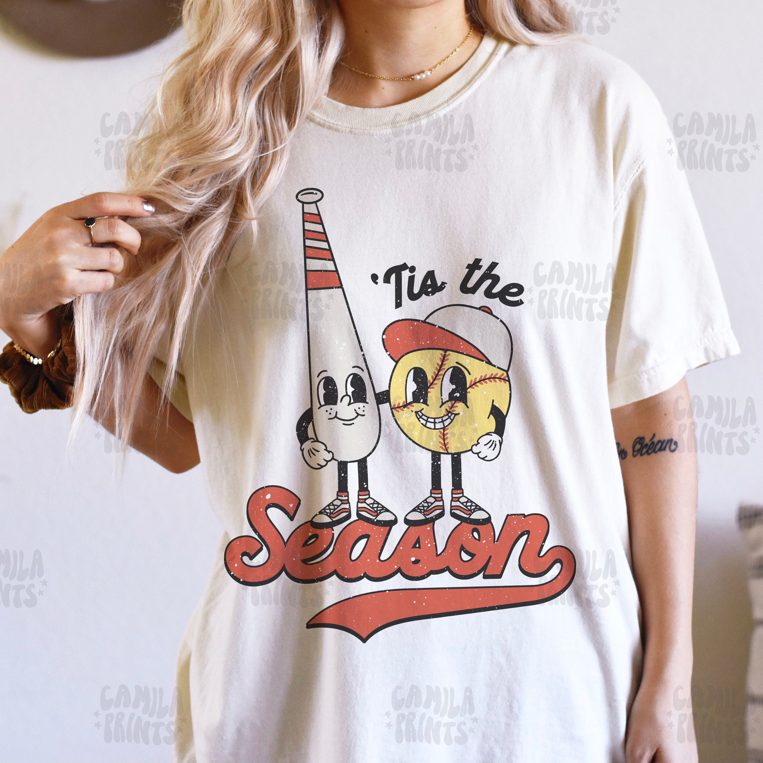 Discover Vintage Tis the Season Sublimation T-Shirt