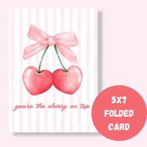 Eres la cereza del pastel, tarjeta imprimible
