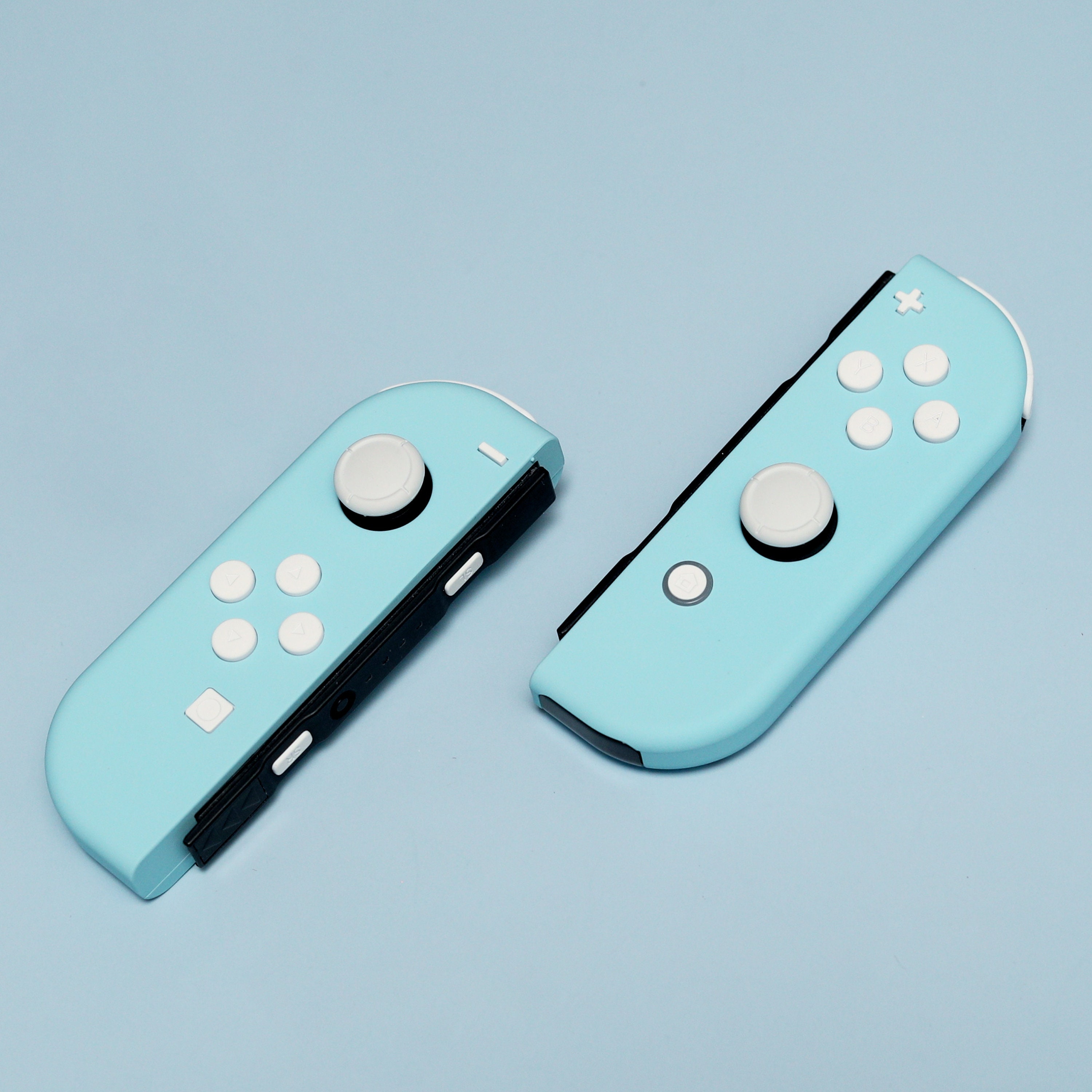 Custom Sea Salt Pastel Blue and White Nintendo Switch Joy con Controllers Etsy UK