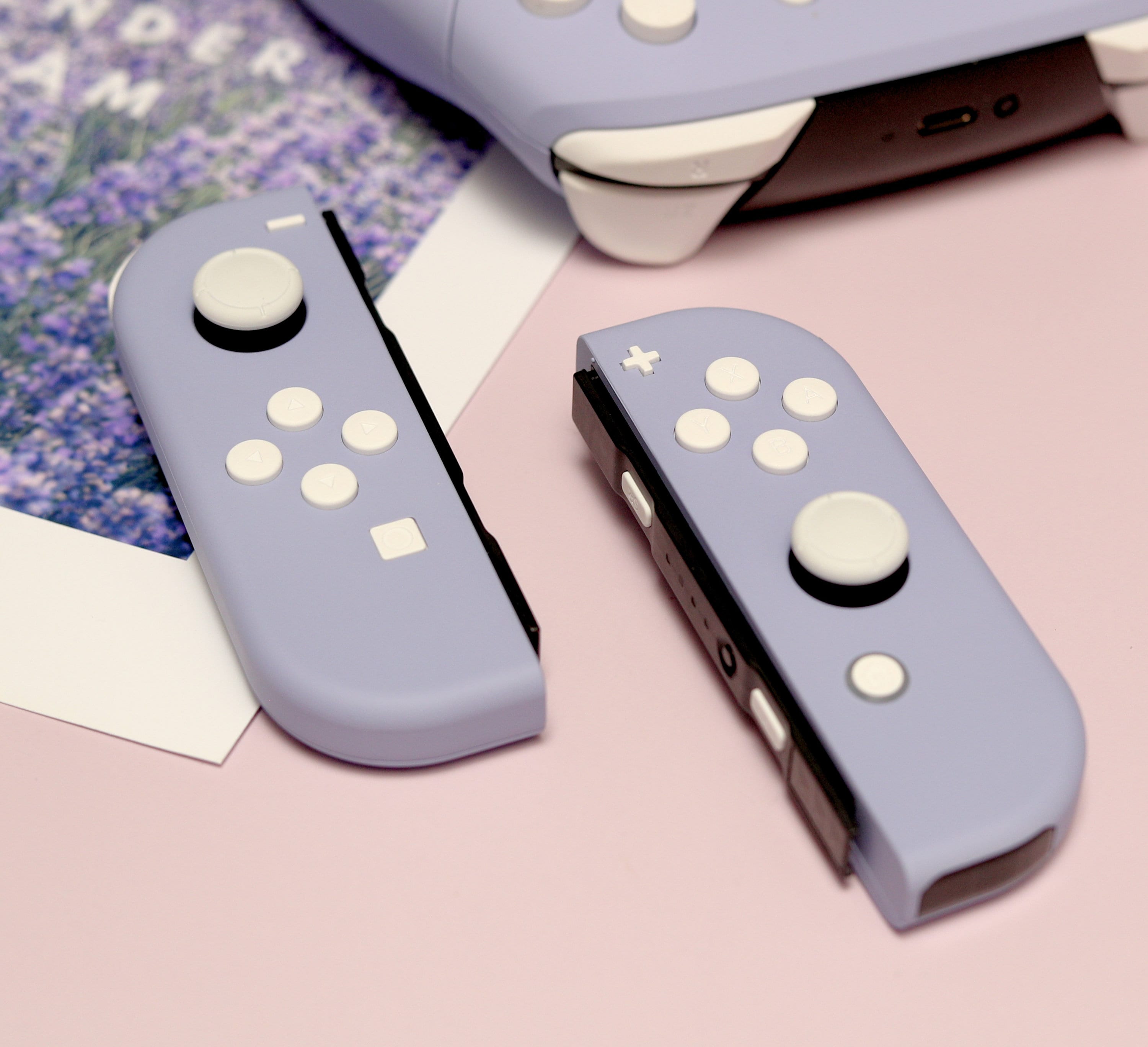 Custom Lavender Dream Pastel Purple Nintendo Switch Joy-con