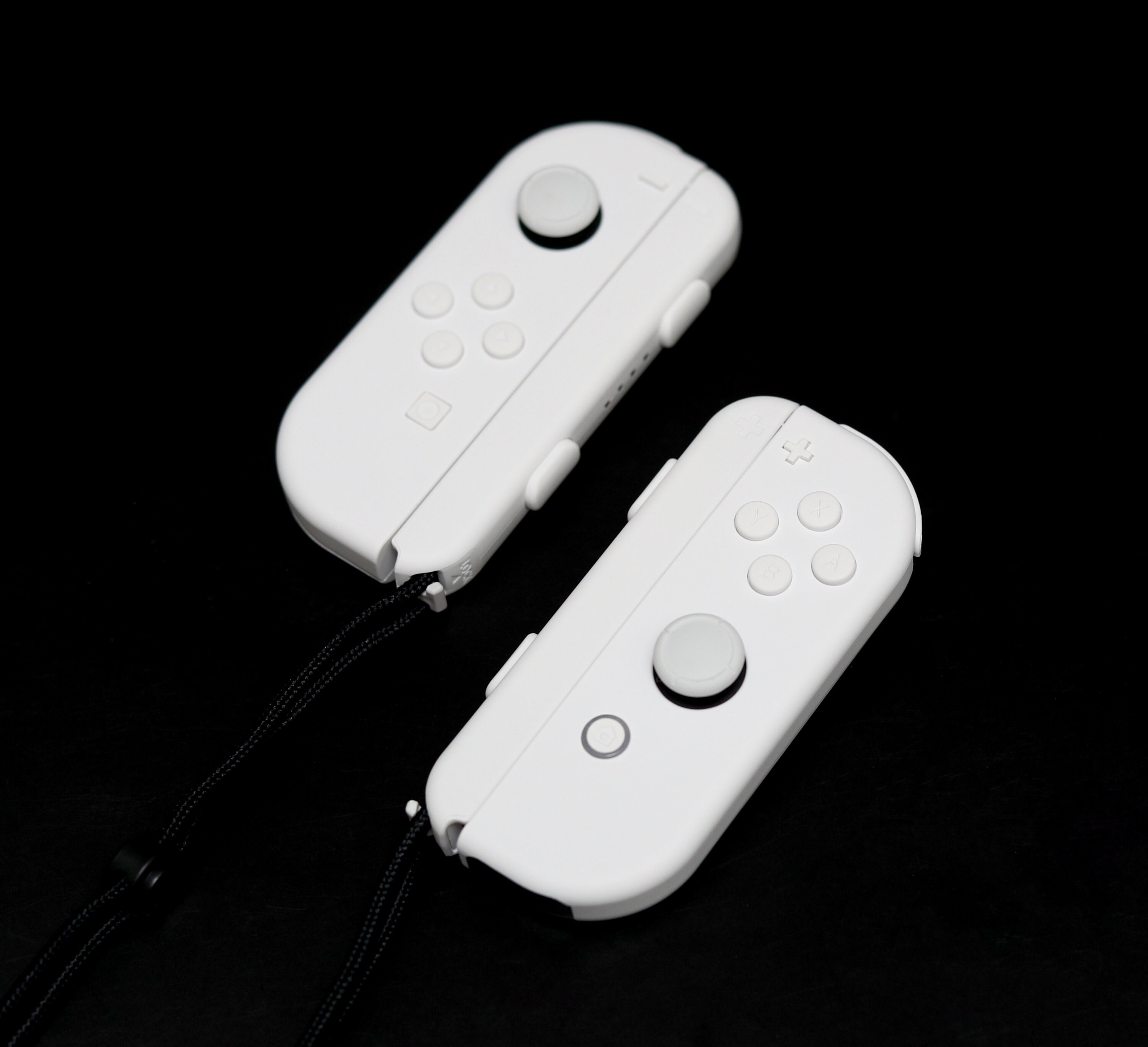 Custom Frost All White Nintendo Switch Joy-con Controllers