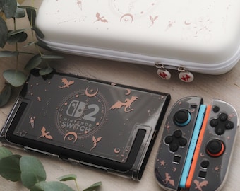 Emberwing Nintendo Switch 2 Protective Case | Gaming Console Cover, Dragon Clear Hard Shell for Switch 2, Carry bag and Dockplate set