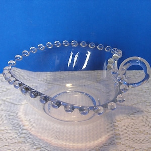 Imperial Glass Ohio Candlewick Small Handled Deep Heart Bowl