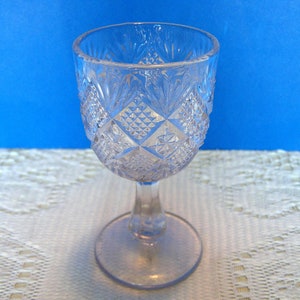 EAPG Cordial Goblet (OMN) Peerless Model Flint Glass Company 1896