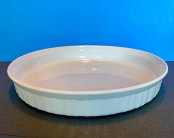 Corning Ware French White P-3-B Quiche Dish