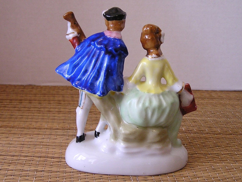 Vintage Occupied Japan Porcelain Figurine Victorian Couple Etsy