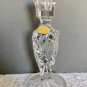 Bleikristall Cut Crystal Candle Holder Made in Germany